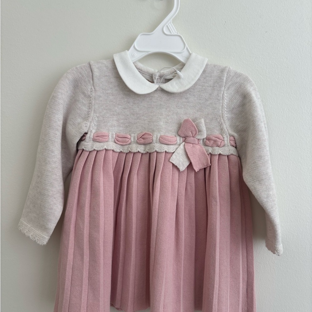 Mayoral Pink and Cream Formal Kids Dress
